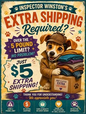 Extra shipping!